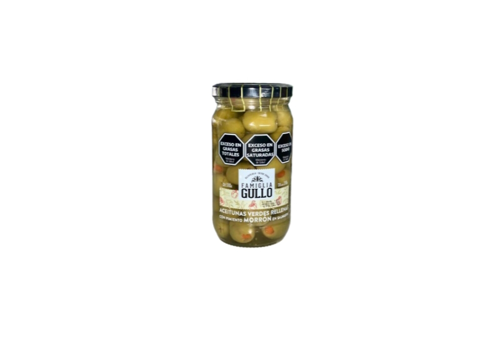 Aceitunas Verdes rellenas con Morrón