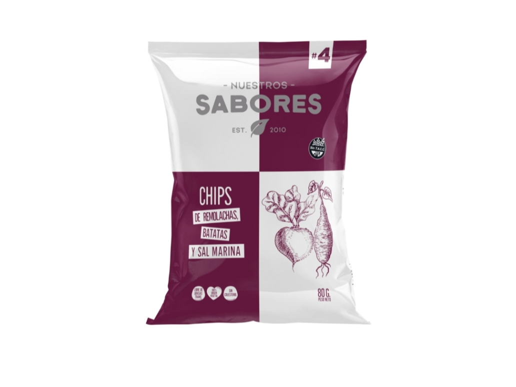 Chips de Remolachas, batatas y sal marina