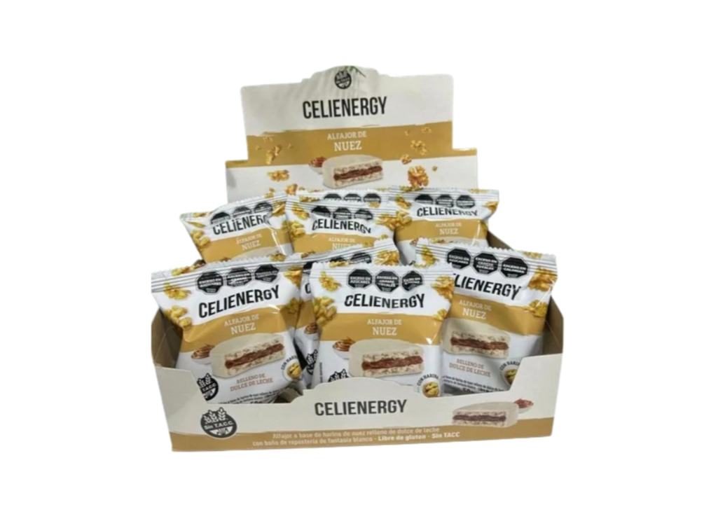 Caja Alfajor con harina de Nuez