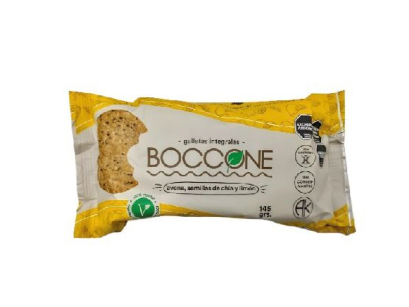 Galletas Integrales Avena, Semillas de Chia y Limón