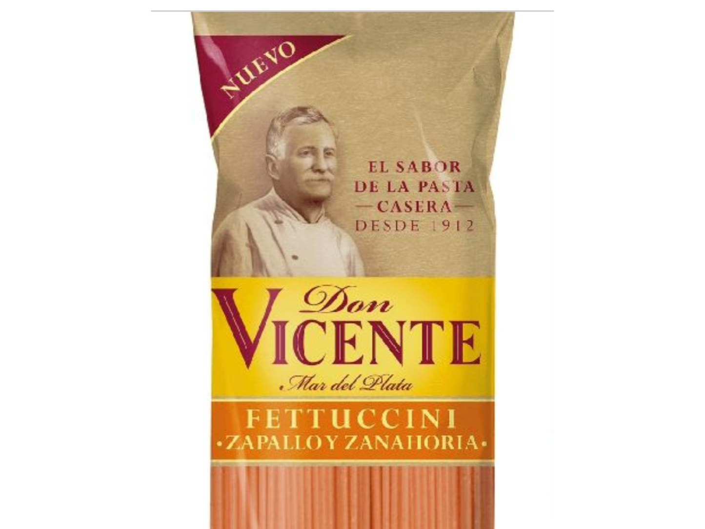 Fideos Fettuccini Zapallo y zanahoria