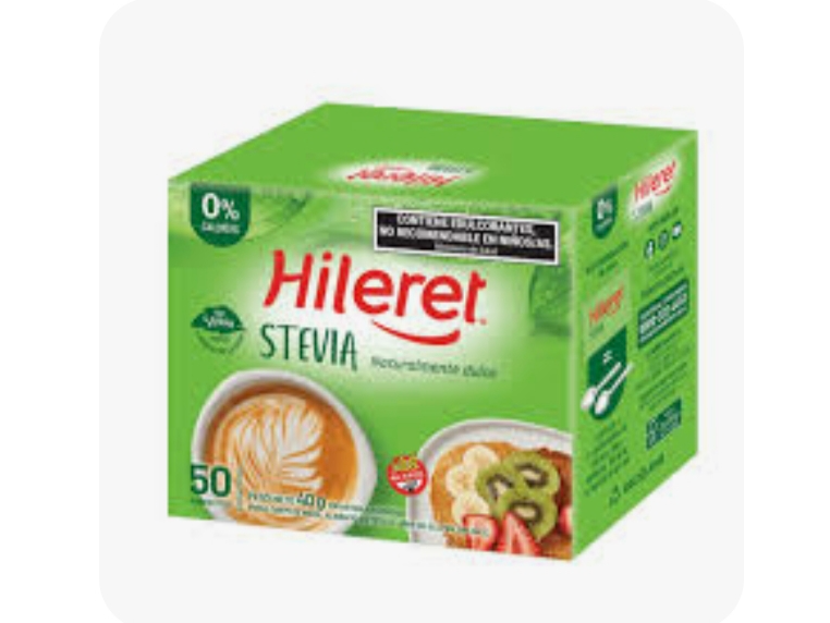 Caja Stevia en polvo Hileret