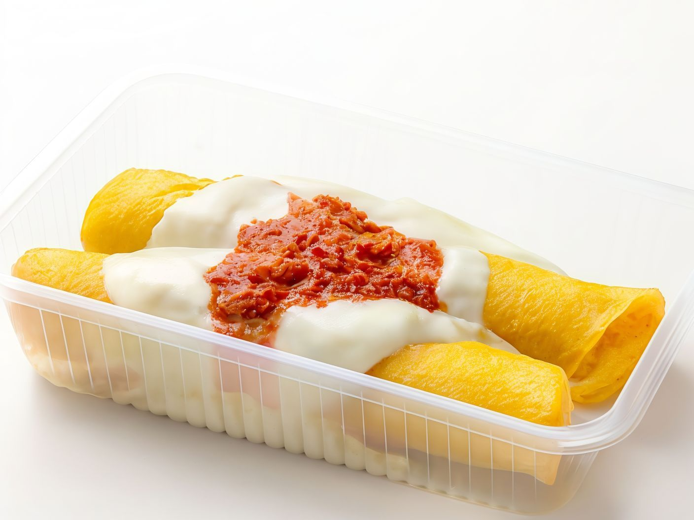 Crepes de calabacín, choclo y ricota