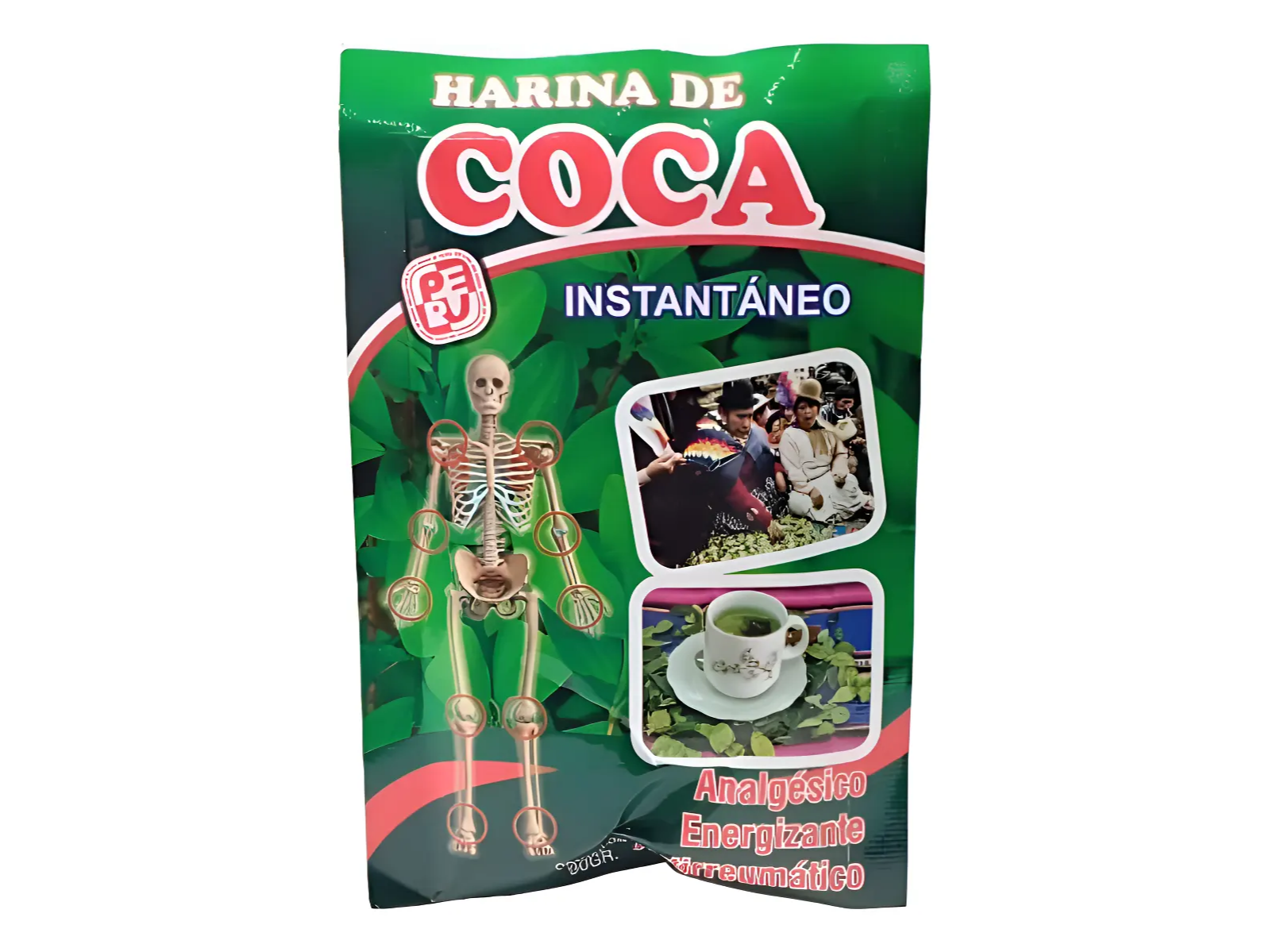 Harina De Coca Polvo Analgésico Energizante