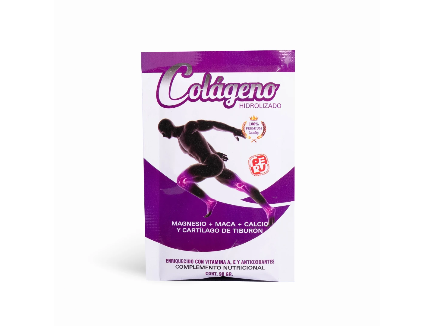 COLAGENO PERUANO +MAGNESIO+MACA+CALCIO+CARTILAGO DE TIBURON x 90 grs