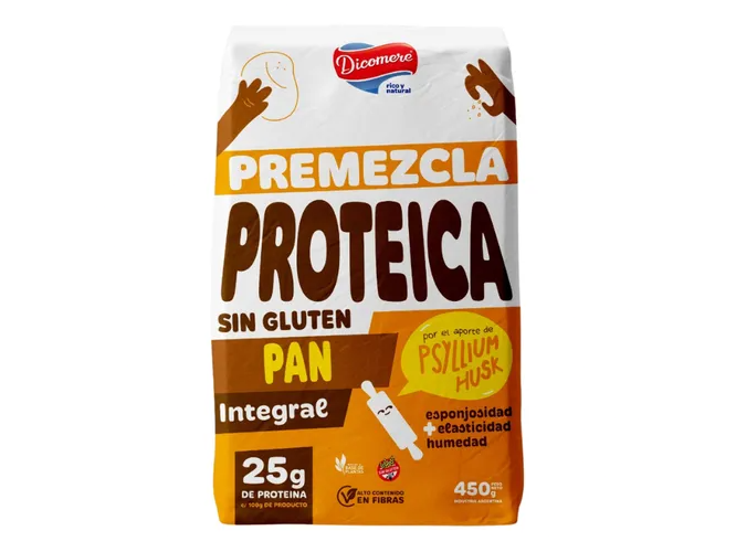 Premezcla Para Pan Integral Proteica Dicomere Sin Tacc 450g