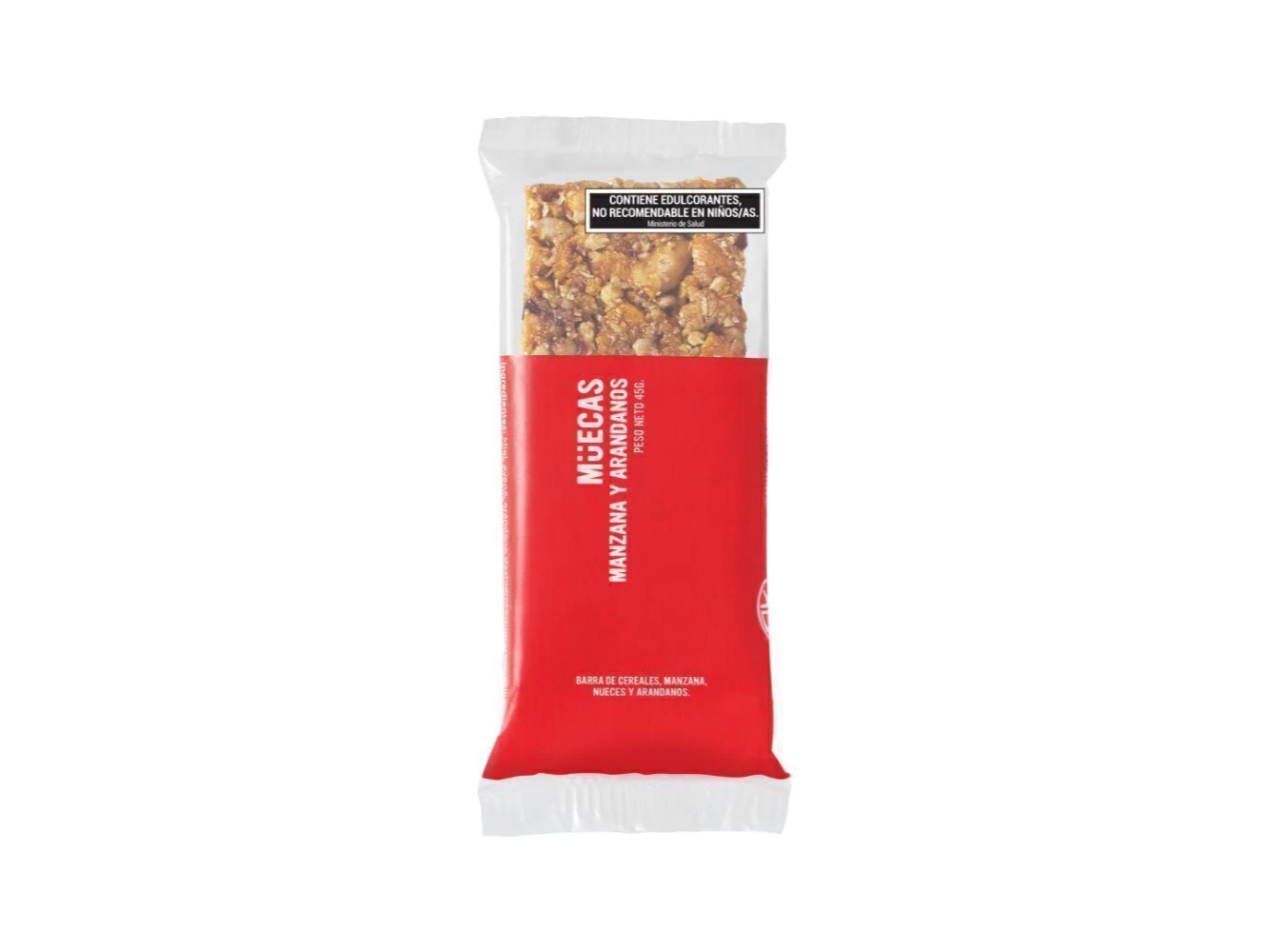 Barra de Cereal Manzana y Arandanos x 45g - Muecas