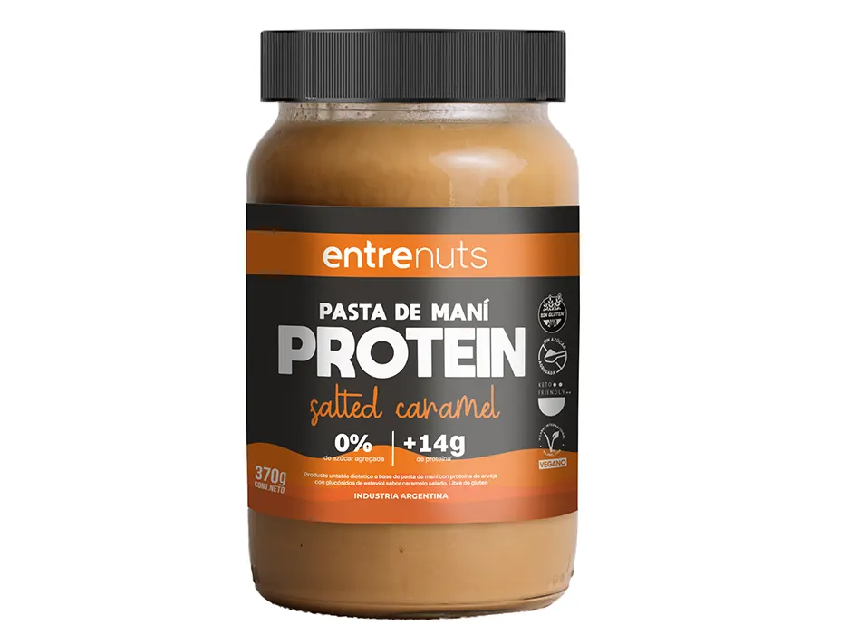 Pasta de Mani Proteica Salted Caramel x 360 gr – ENTRENUTS