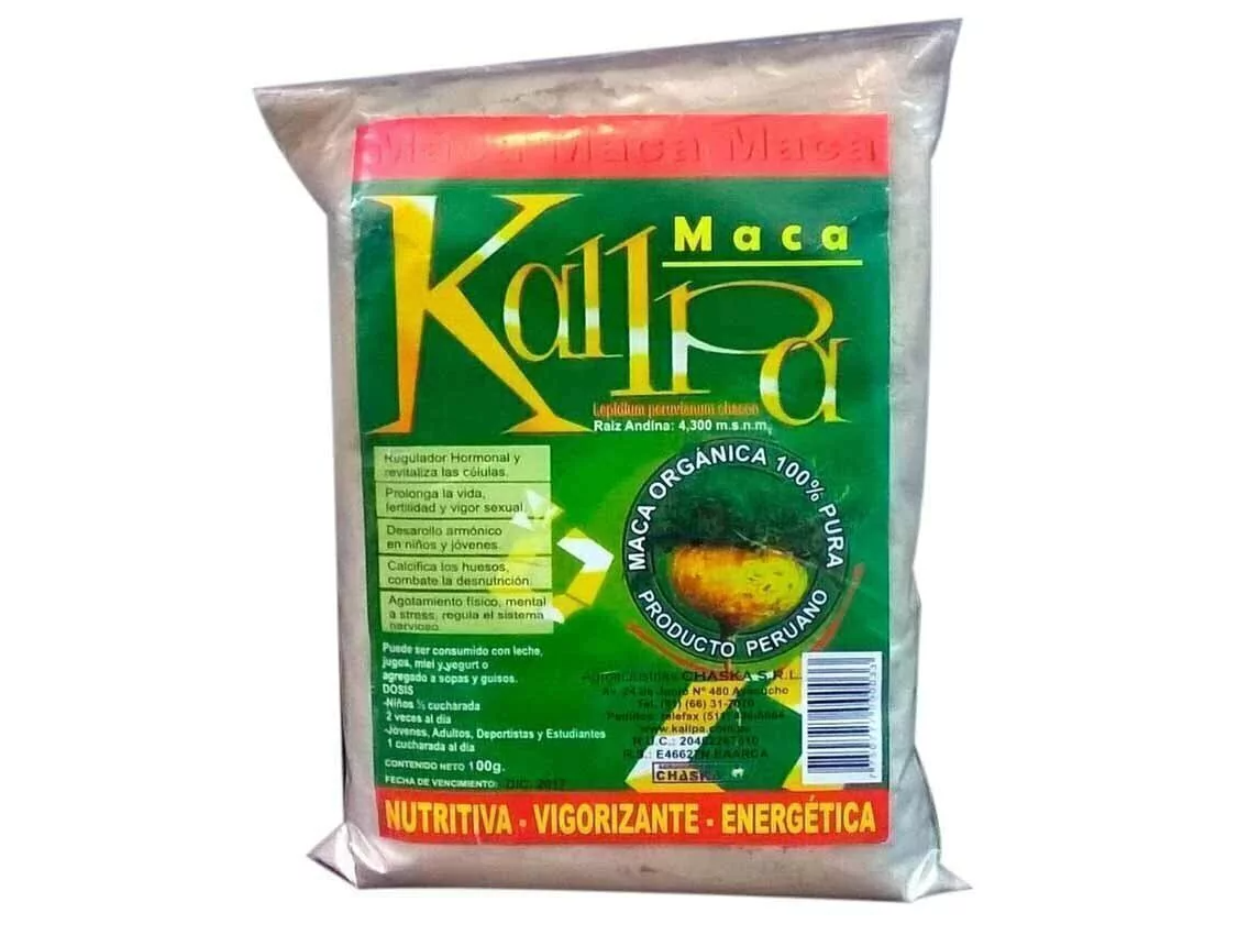 Maca Peruana Kallpa 500g Potenciador Vital Y Natural