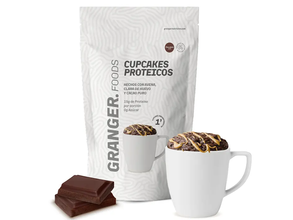 Cupcakes Proteicos Avena y Cacao Sin Azúcar x 360 gr – GRANGER