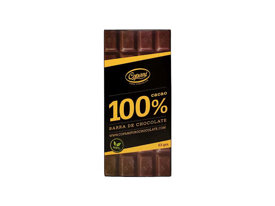 Tableta de Chocolate Copani 100% Cacao 63g