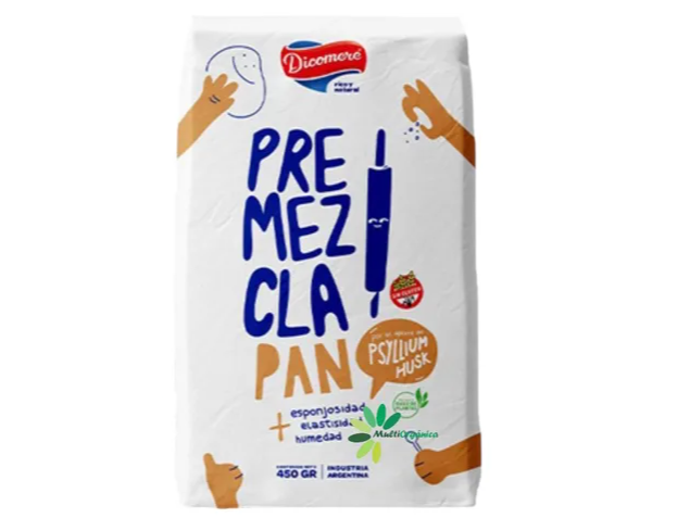 PREMEZCLA DE PAN SIN TACC X 450 GR. DICOMERE