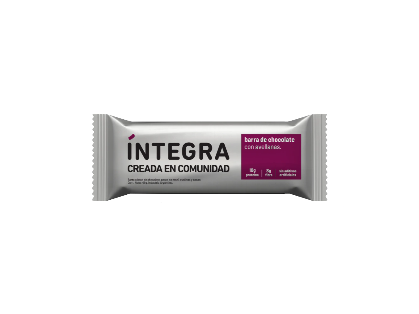 Barra de Chocolate con Avellanas x 41g - Integral