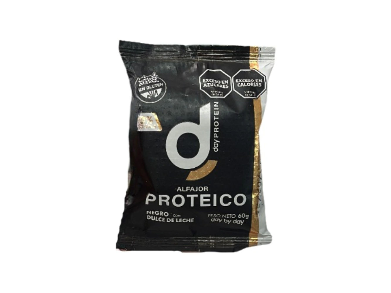 Alfajor Proteico Negro con Dulce de Leche x 60g - Day By Day
