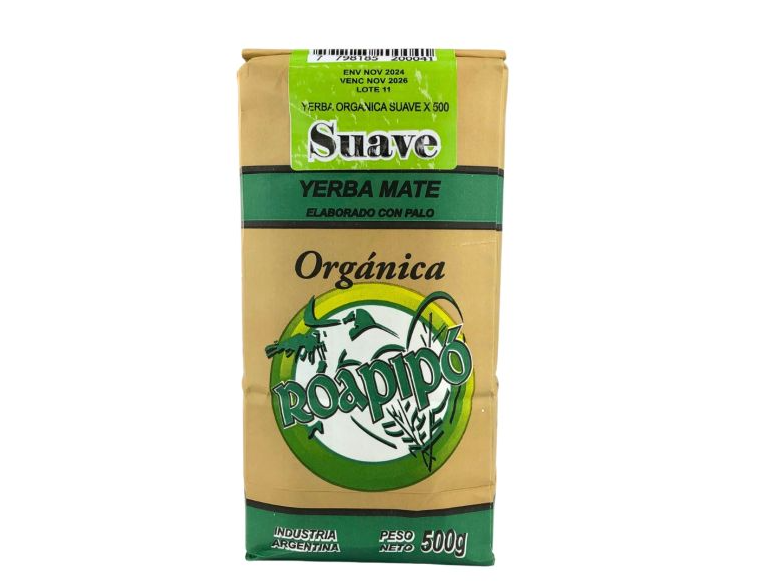 Yerba Organica Suave Roapipo x 500 g
