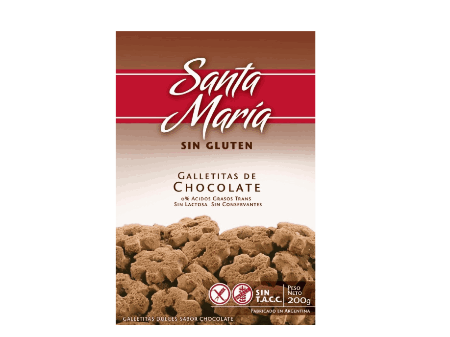 GALLETITAS DE CHOCOLATE X 200 GR. SANTA MARIA