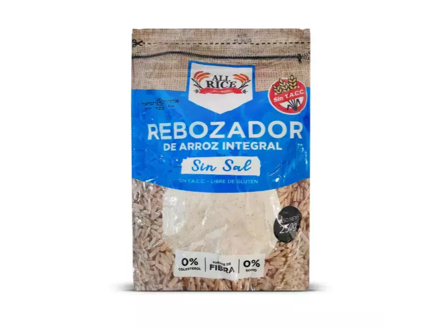 Rebozador de Arroz Sin Sal - All Rice x 250g.