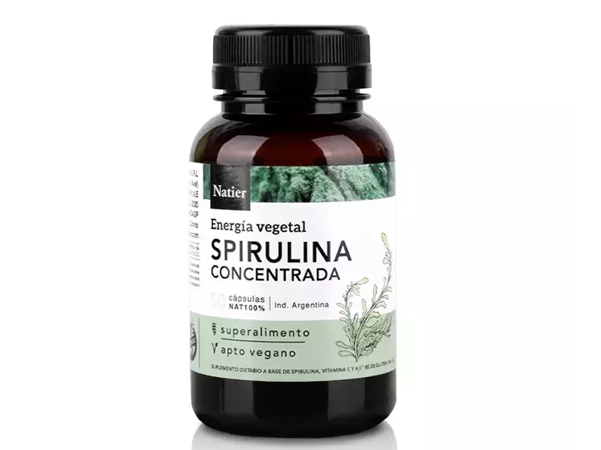 Cápsulas de Spirulina x 50 caps - NATIER
