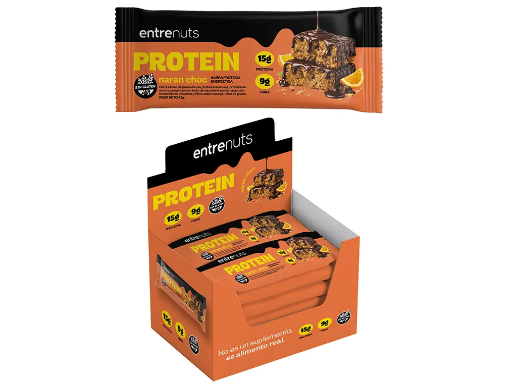 Barra de Proteina  Naranja ENTRENUTS