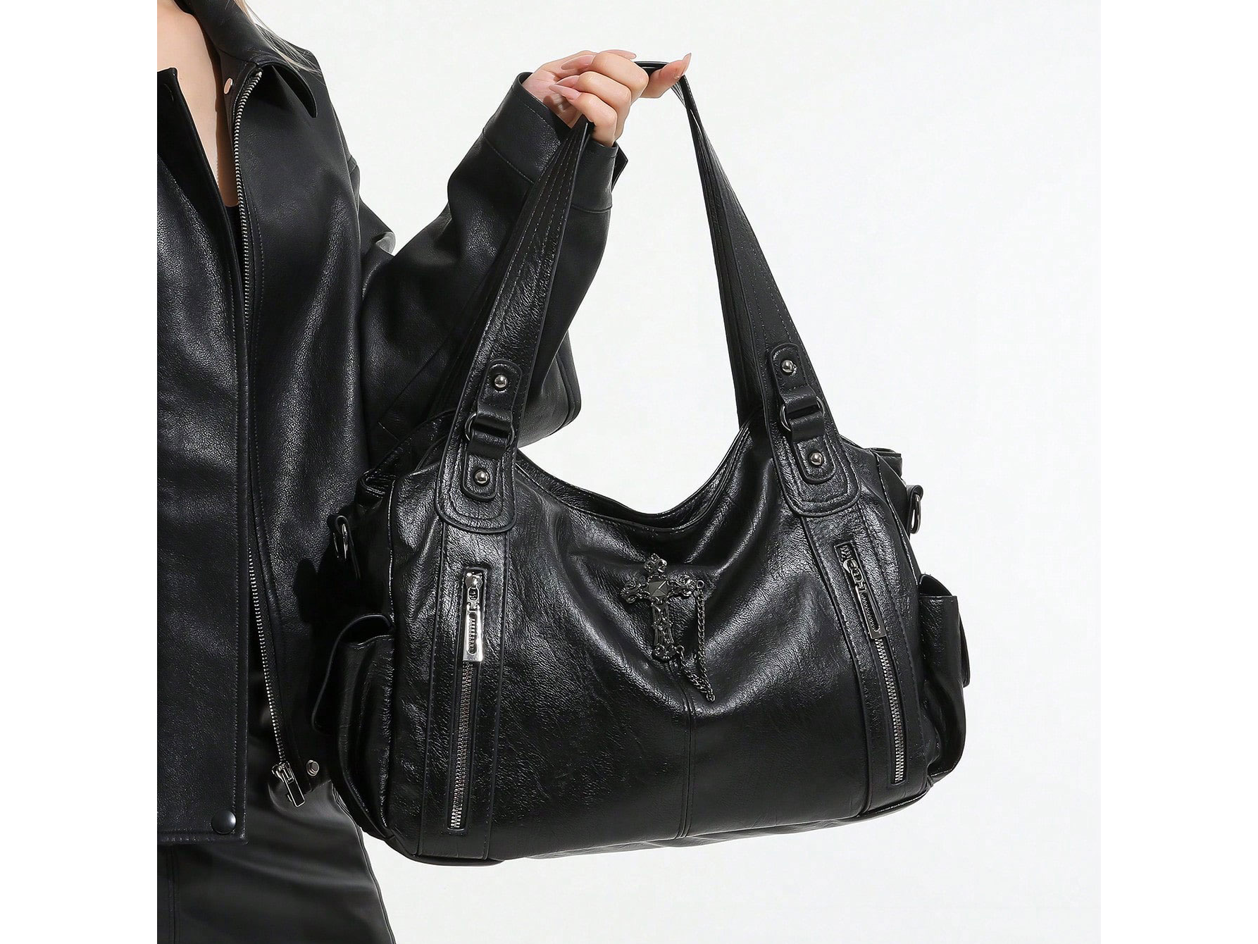 Bolso con multiples bolsillos