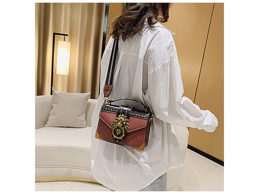 Bolso con cerradura de leon