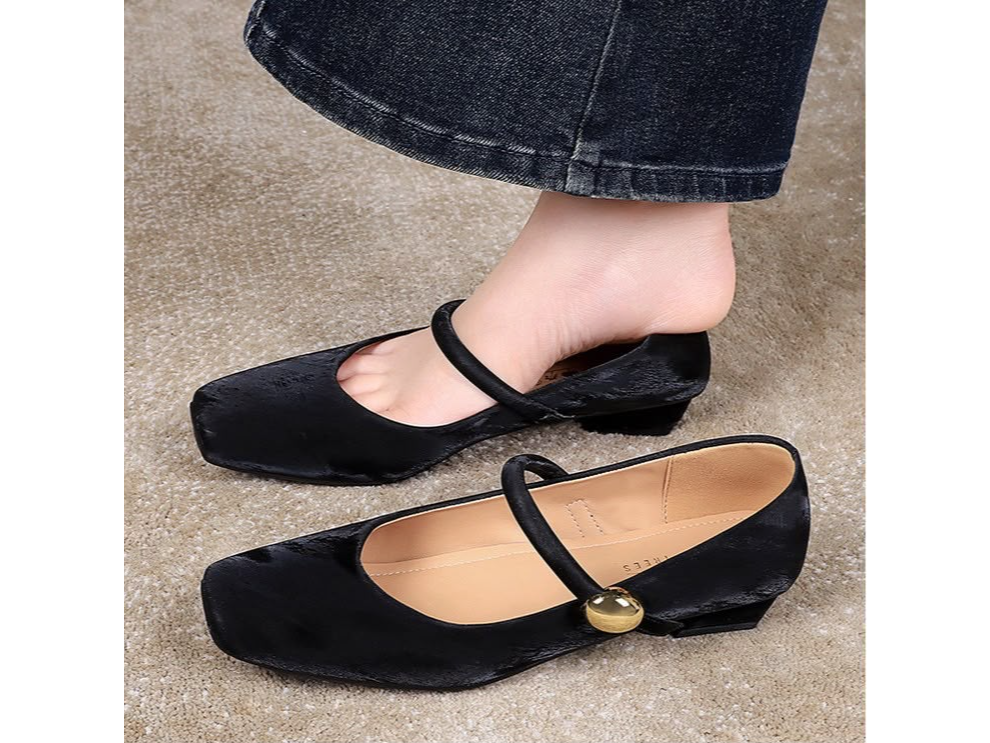 Zapatos estilo ballet neutro frances,