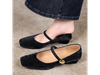 Zapatos estilo ballet neutro frances,