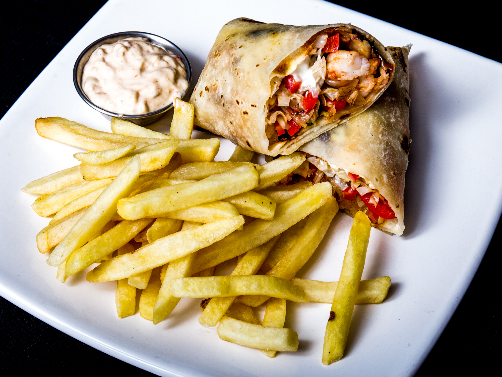Wraps de langostinos
