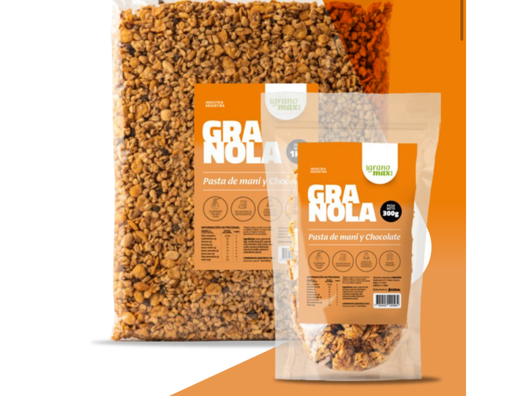 Granola PASTA DE MANI Y CHOCOLATE 1kg