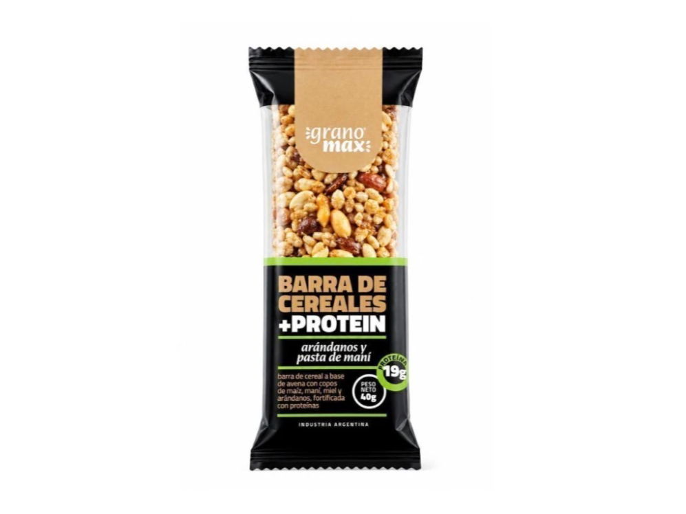 Barrita proteica arándanos + pasta de mani