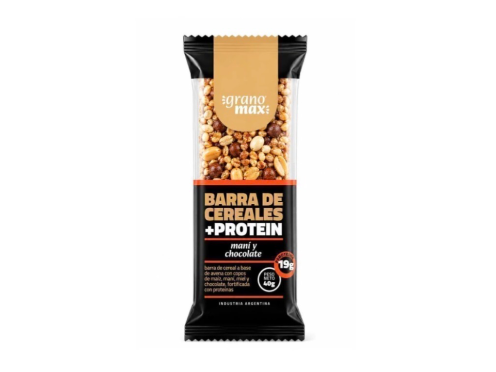 Barrita proteica chocolate y mani