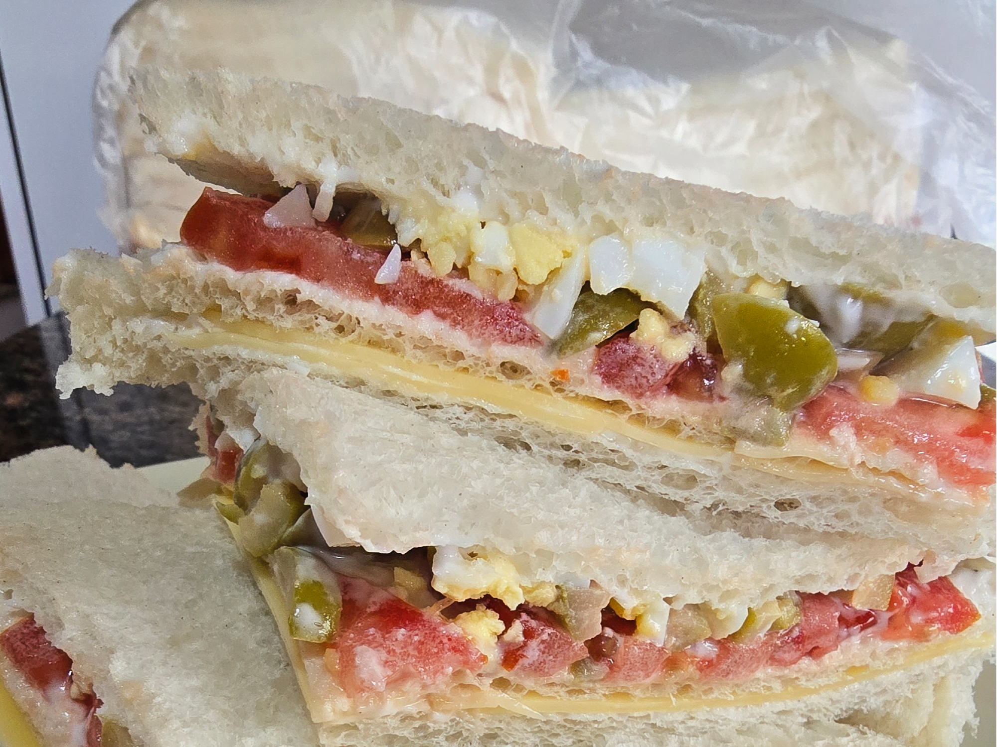 Tomate, Aceitunas, Huevo y queso