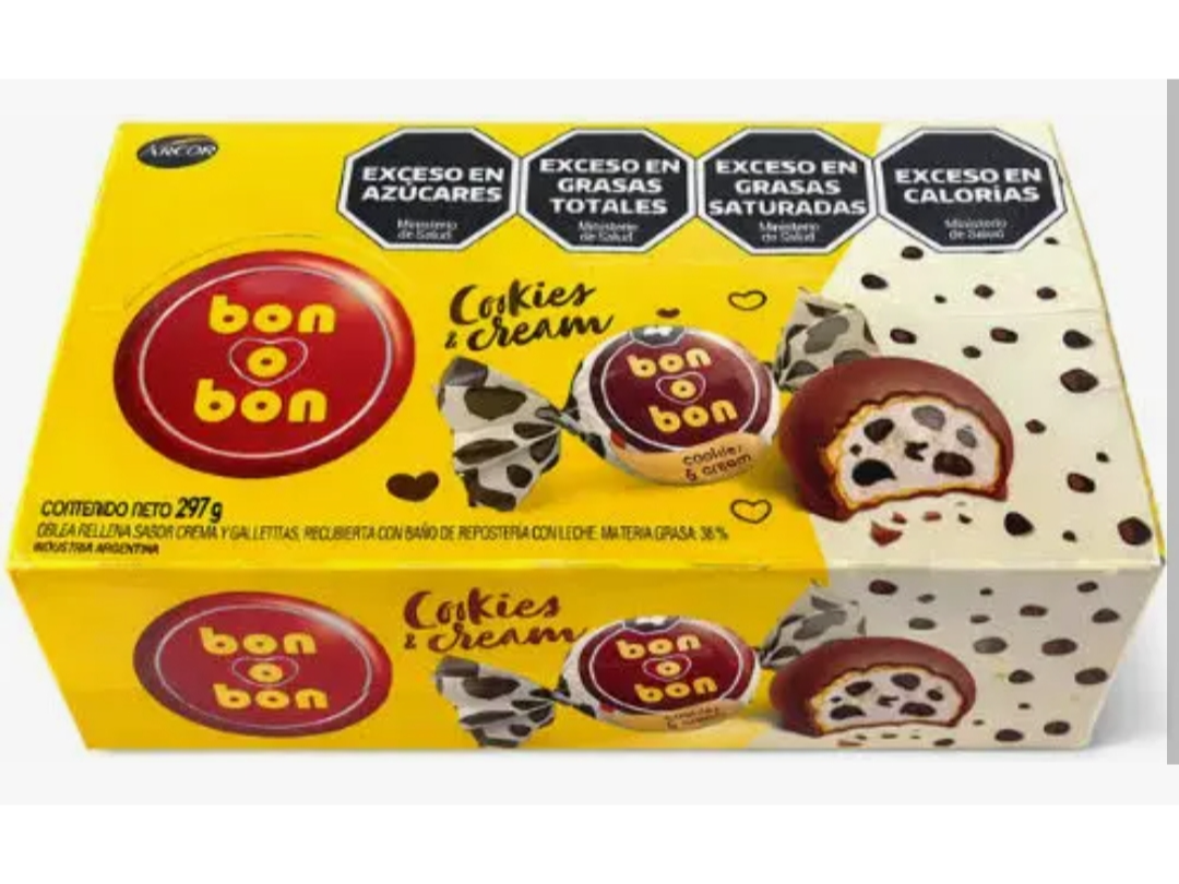 Arcor Bon o Bon Cookie and Cream