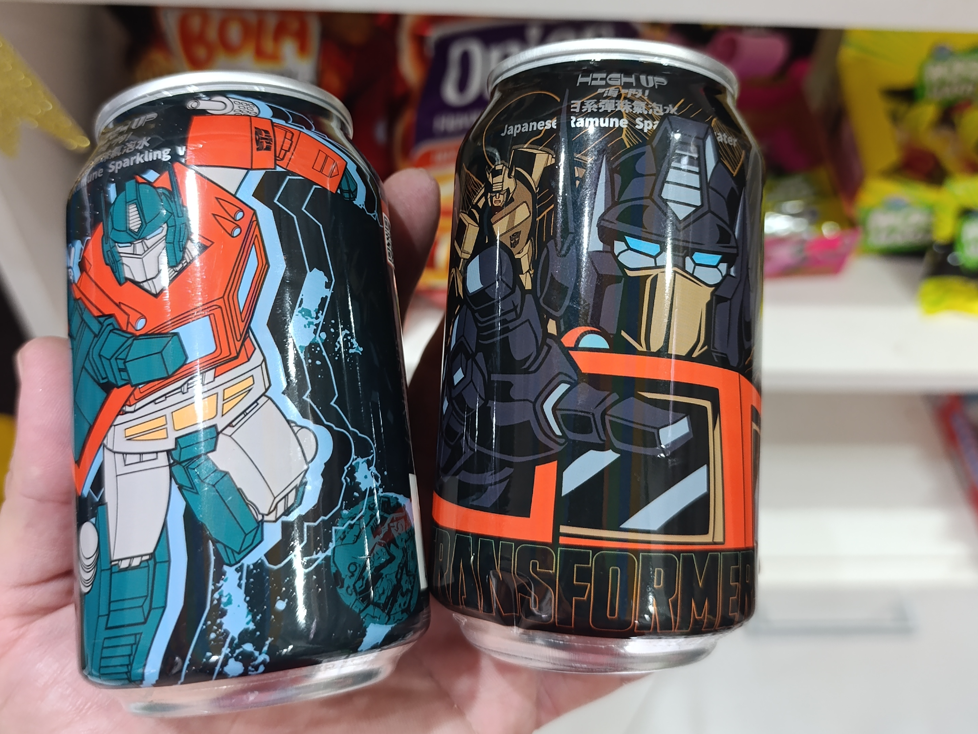 Gaseosa Ramune edición Transformers