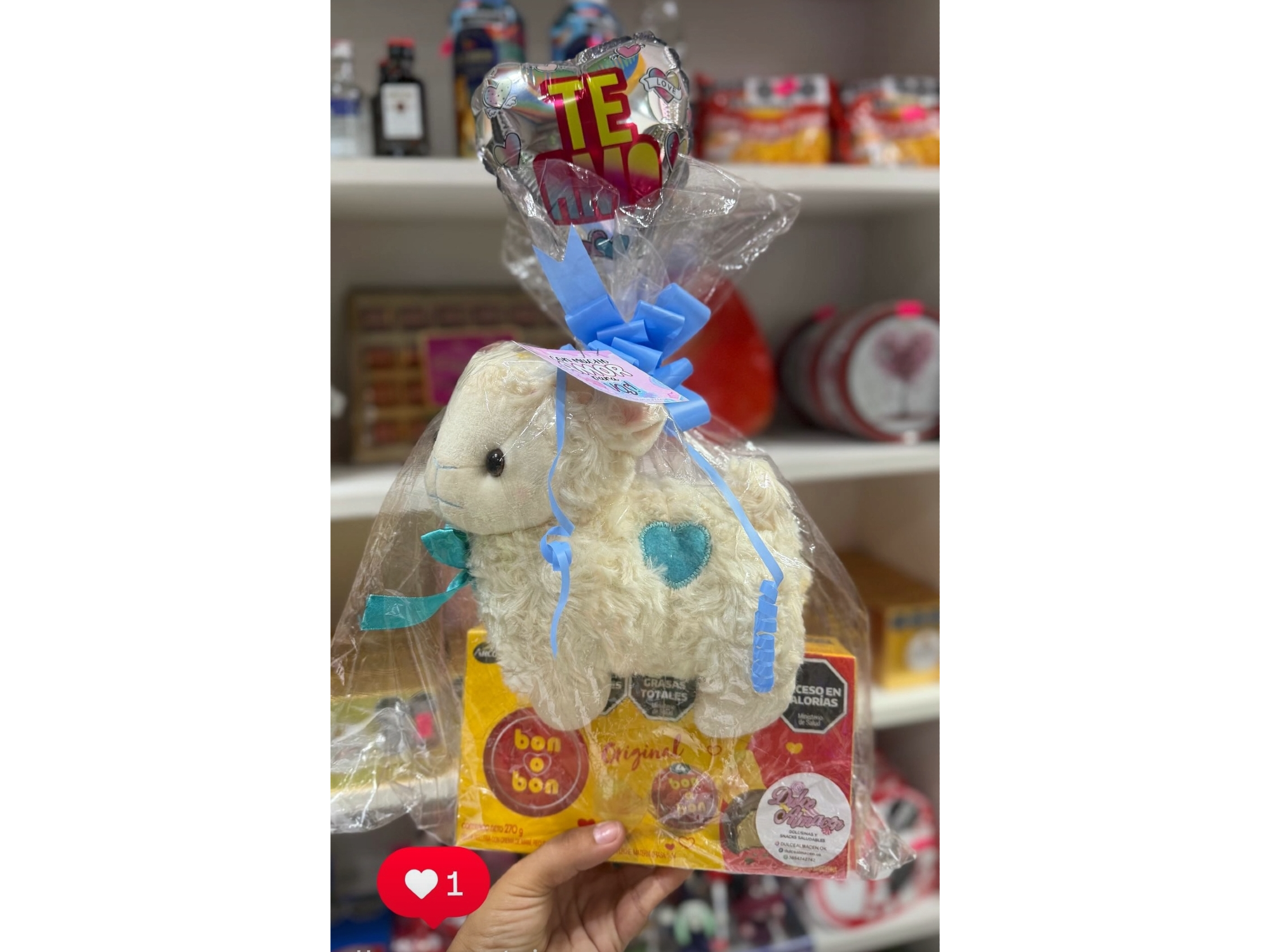 Ovejita con caja de Bon o Bon