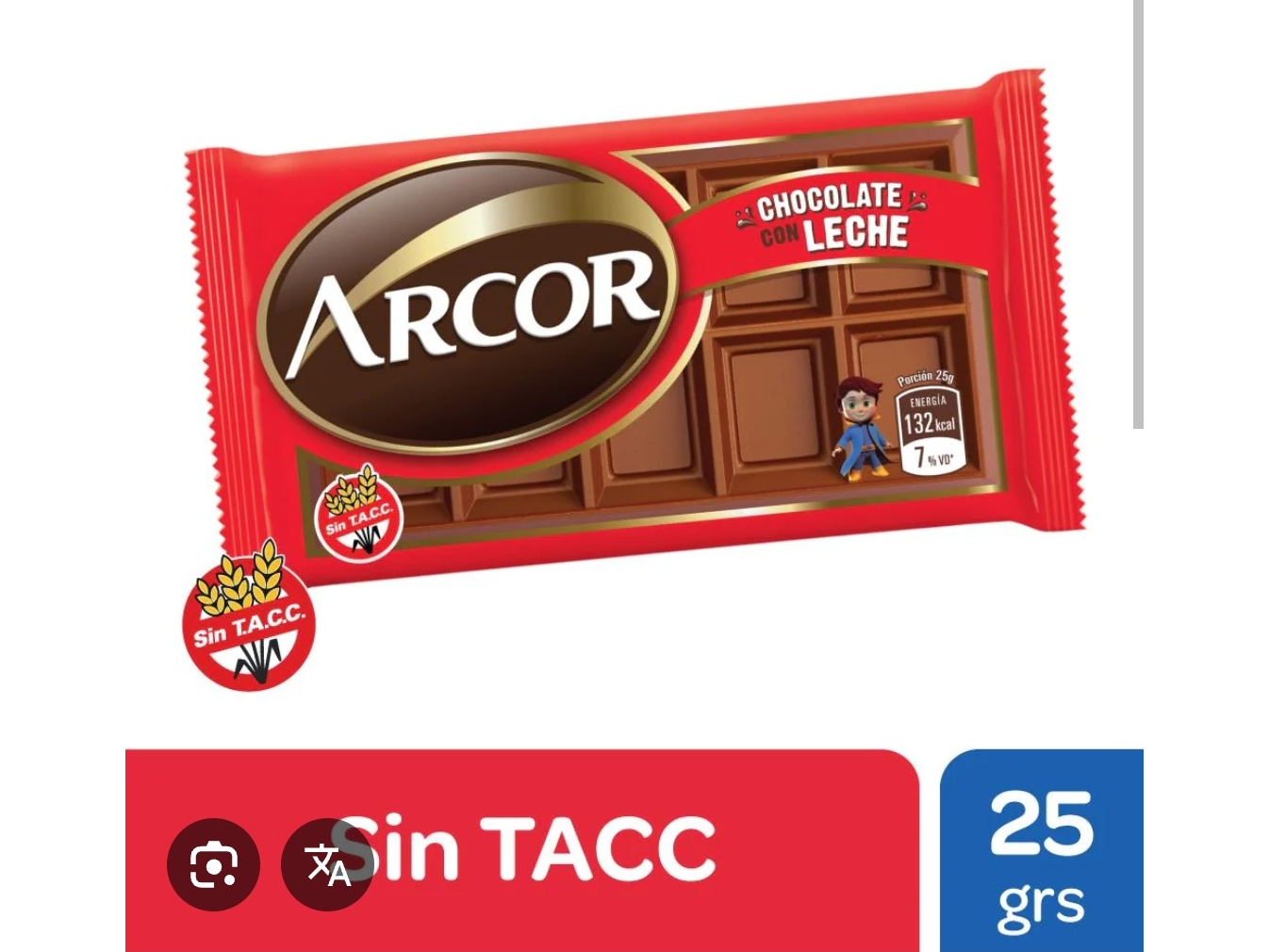 Chocolate Arcor 25 Grs