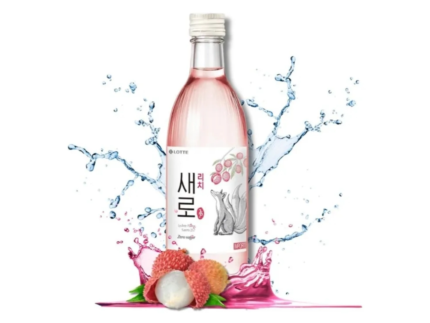 Soju Saero Lychee (Zero Azúcar)