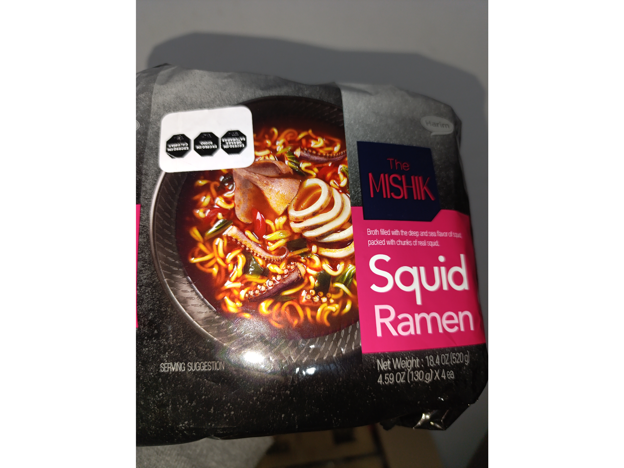 Squid Ramen con rodajas de calamar
