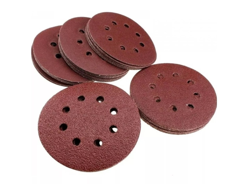 6 DISCOS DE LIJAS GRANOS SURTIDOS PARA MADERA 8 PERFORACIONES