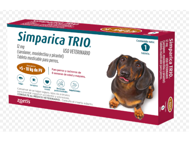 Simparica Trio 5 a 10 kg