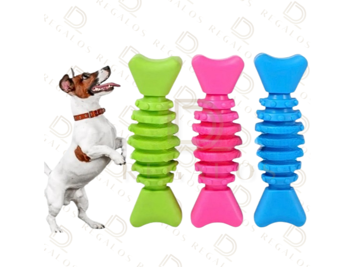 Mordillo Silicona Para Perros Mascotas Limpia Diente