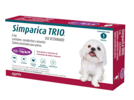 Simparica Trio  2,5 a 5 kg