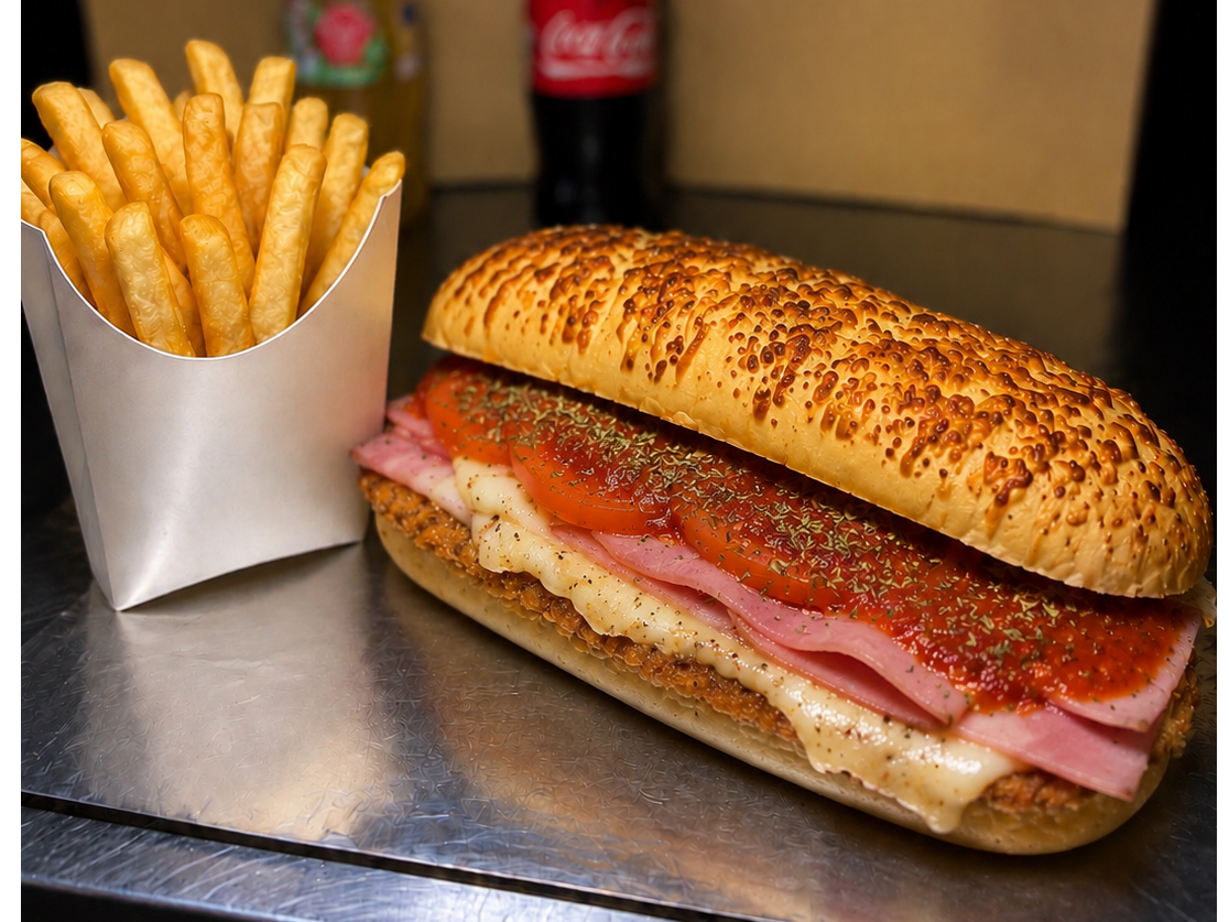 NAPOLITANO DE CARNE+ PAPAS🔥🍟