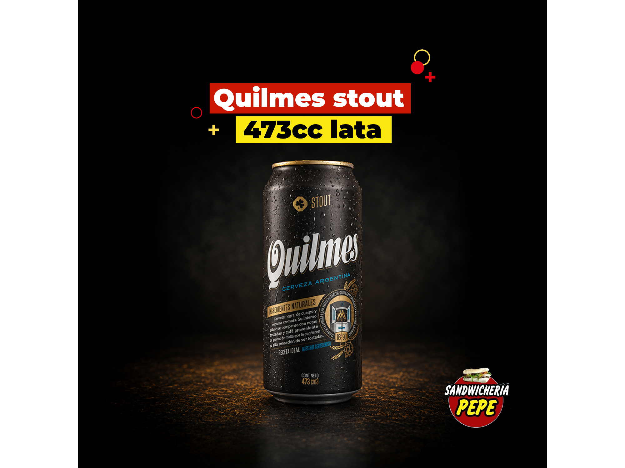 QUILMES STOUT LATA 473CC