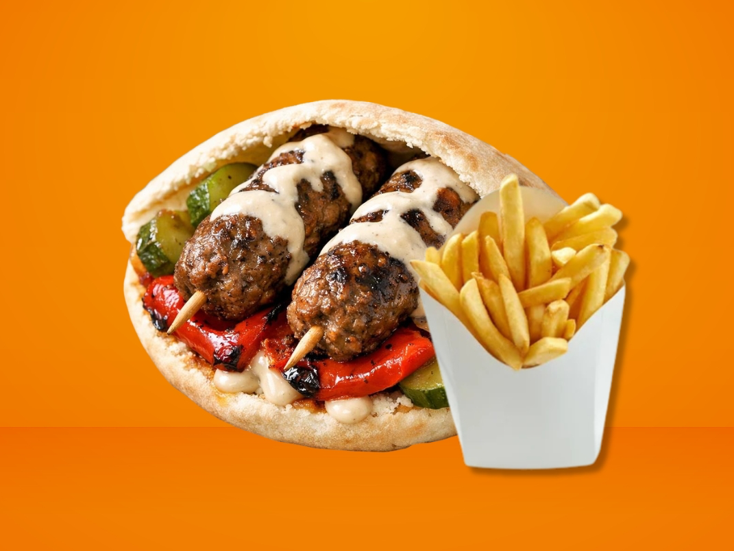 Kebab Salayan + Papas