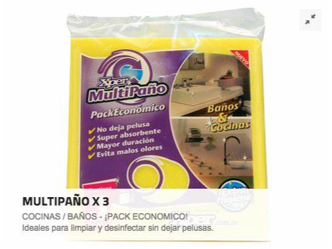 MULTIPAÑO X 3 XPER