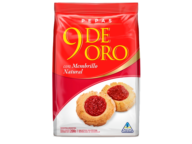 PEPAS DE MEMBRILLO 9 DE ORO 200 GRS