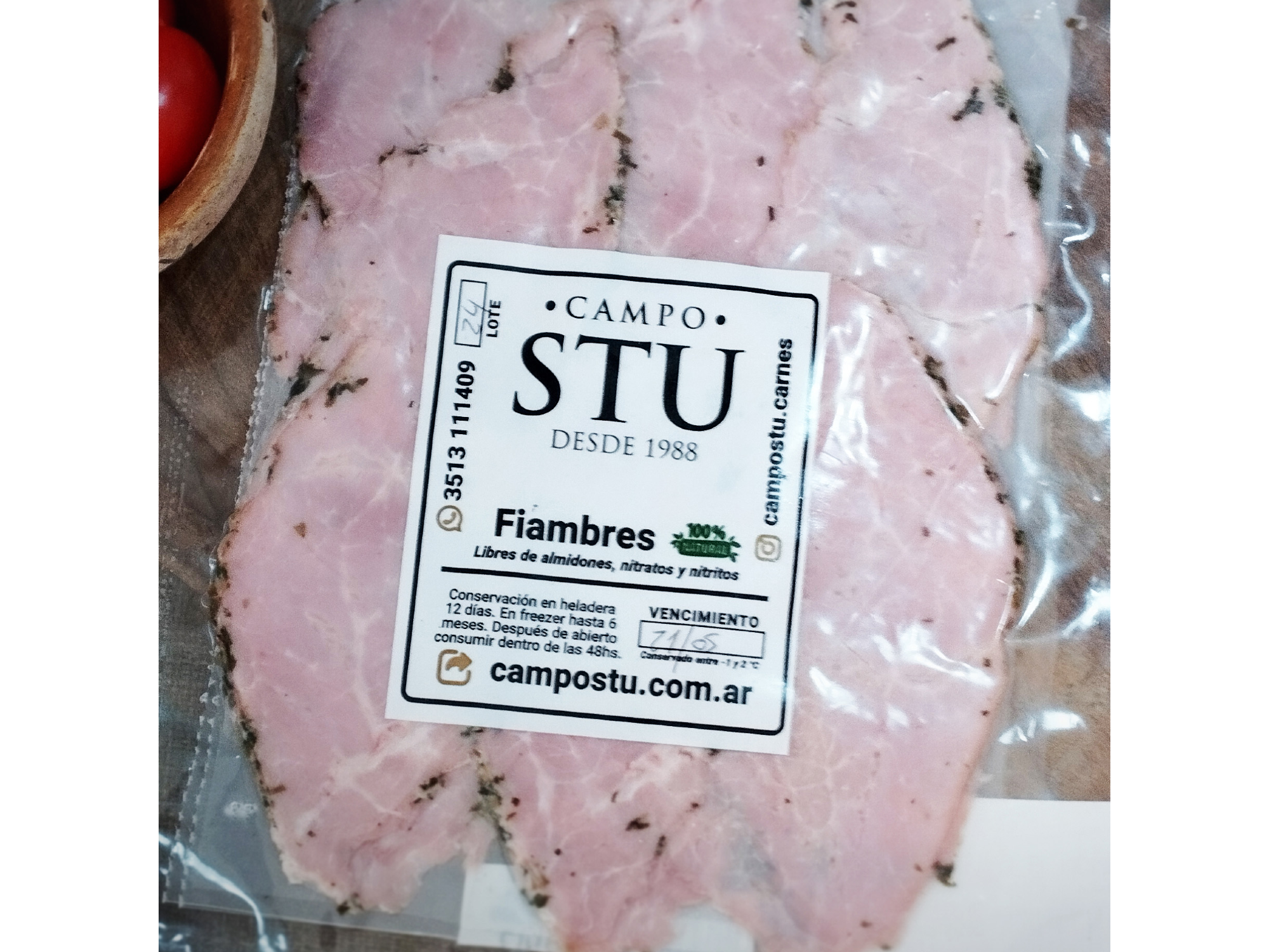 JAMON NATURAL A LAS FINAS HIERBAS