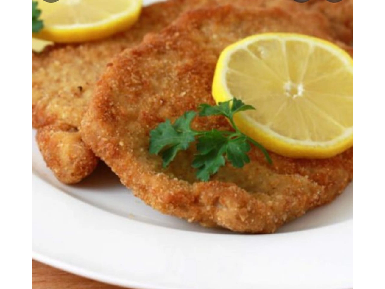 MILANESAS DE JAMON DE CERDO (CON LIMON)