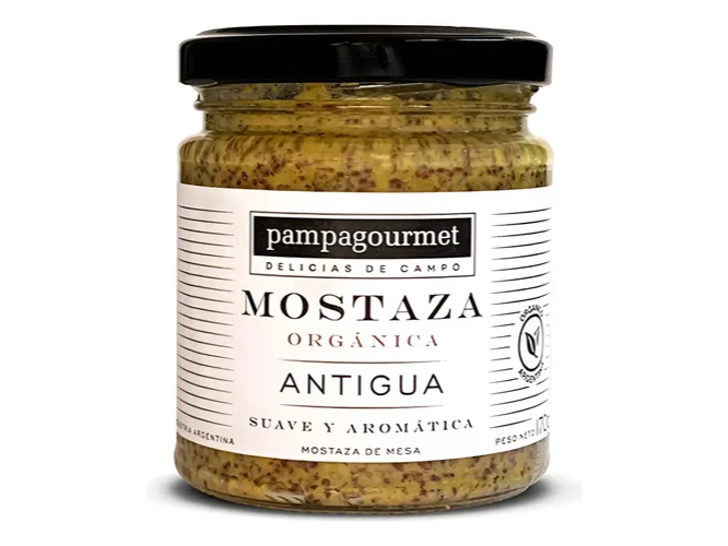 MOSTAZA ANTIGUA ORGÁNICA PAMPA GOURMET 170 gr